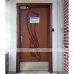 Отбойник для двери из стали   покраска (самоклеющая основа) 300х950 мм