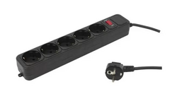 Сетевой фильтр PC PET AP01006-1.8-B, 1.8м, черный