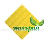 Плитка тактильная (направление движения, полоса) 300х300х4, ЭКОПУ, желтый